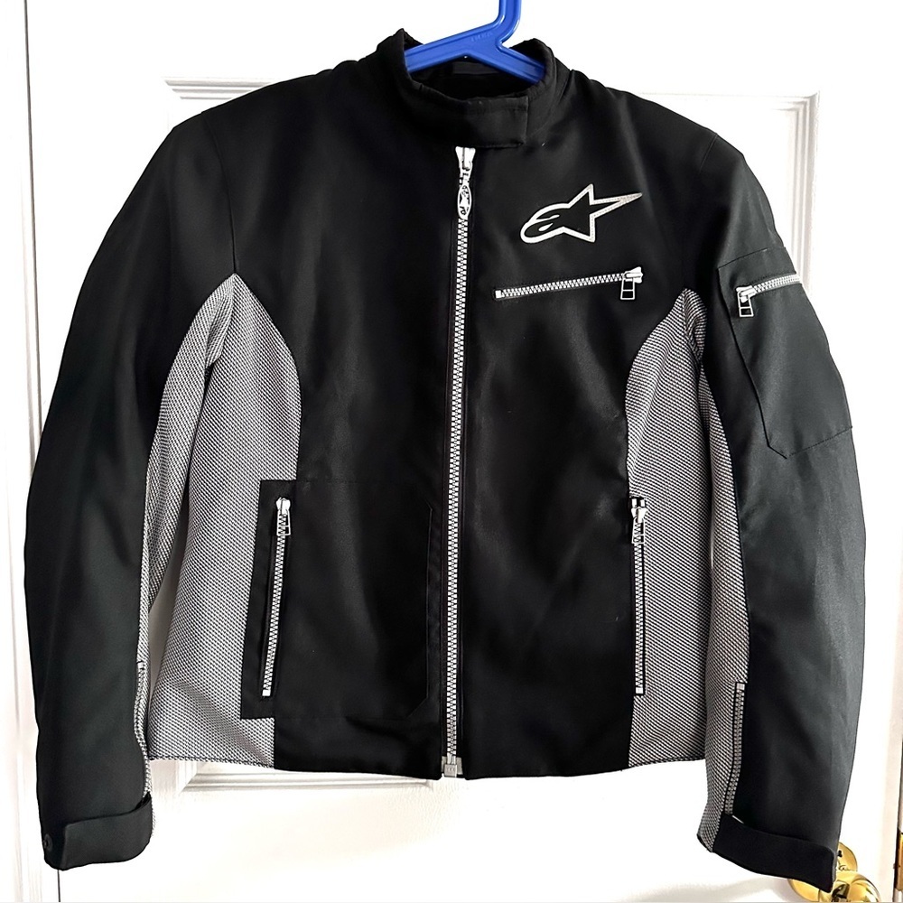 ALPINESTARS Stella V-Rebel Air-Flo Mesh Bikers Motorcycle Black/Silver Jacket S